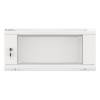 Lanberg 19'' fali rack szekrény 4U 600x450mm szürke (üvegajtó) WF01-6404-10S