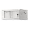 Lanberg 19'' fali rack szekrény 4U 600x450mm szürke (üvegajtó) WF01-6404-10S