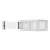Lanberg 19'' fali rack szekrény 4U 600x450mm szürke (üvegajtó) WF01-6404-10S