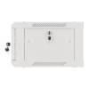 Lanberg 19'' fali rack szekrény 4U 600x450mm szürke (üvegajtó) WF01-6404-10S