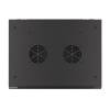 Lanberg 19'' fali rack szekrény 6U 600x450mm fekete (üvegajtó) WF01-6406-10B