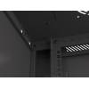 Lanberg 19'' fali rack szekrény 6U 600x450mm fekete (üvegajtó) WF01-6406-10B