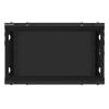 Lanberg 19'' fali rack szekrény 6U 600x450mm fekete (üvegajtó) WF01-6406-10B
