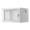 Lanberg 19'' fali rack szekr&eacute;ny 6U 600x450mm sz&uuml;rke (&uuml;vegajt&oacute;) WF01-6406-10S