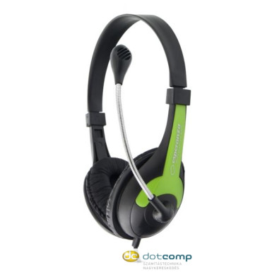 ESPERANZA ROOSTER headset zöld EH158G