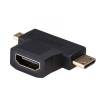 AKYGA Adapter HDMI/miniHDMI/microHDMI AK-AD-23