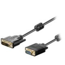 AKYGA Product code: AK-AV-03 Product type: Audio- video cord, Series: VGA Cable length 1.8 m, The cable plug #1Male connector D-SUB The cable plug #2Male connector DVI 12+5 Version15 pin / DVI-A AK-AV-03