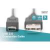 ASSMANN USB 2.0 HighSpeed Cable USB A M (plug)/miniUSB B (5pin) M (plug) 1m bl AK-300108-010-S