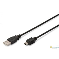 ASSMANN USB 2.0 HighSpeed Cable USB A M (plug)/miniUSB B (5pin) M (plug) 1,8m bl AK-300108-018-S