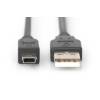 ASSMANN USB 2.0 HighSpeed Cable USB A M (plug)/miniUSB B (5pin) M (plug) 1,8m bl AK-300108-018-S