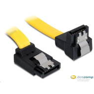 Delock Cable SATA 6 Gb/s up/down metal 30 cm yellow 82820