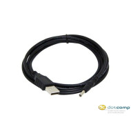 Gembird USB AM to 3.5mm Power Plug cable, 1.8m black CC-USB-AMP35-6