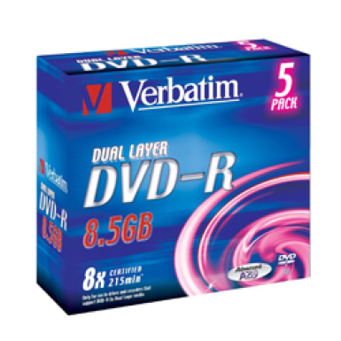 Verbatim DVD+R 8.5GB 8X Doublelayer DVD lemez