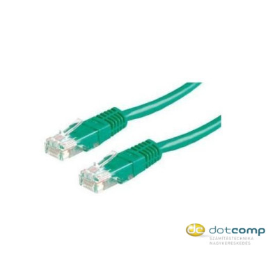 Roline UTP CAT5e patch kábel 5m zöld