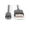 ASSMANN USB 2.0 HighSpeed Connection Cable USB A M (plug)/microUSB B M (plug) 1m AK-300127-010-S