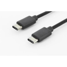 ASSMANN USB 3.0 SuperSpeed Connection Cable USB C M(plug)/USB C M(plug) 1,8m bla AK-300138-018-S