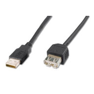 ASSMANN USB 2.0 HighSpeed Extension cable USB A M (plug)/USB A F (jack) 3m black AK-300200-030-S