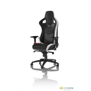 Noblechairs EPIC Gamer szék BŐR BK/WH/RD GAGC-034