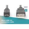 ASSMANN USB 2.0 HighSpeed Connection Cable USB A M(plug)/microUSB B M(plug) 1,8m AK-300127-018-S