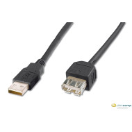 ASSMANN USB 2.0 HighSpeed Extension cable USB A M (plug)/USB A F (jack) 1,8m bla AK-300200-018-S