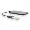 ASSMANN USB 2.0 HighSpeed OTG Adapter Cable microUSB B angled M/USB A F 0,15m bl AK-300313-002-S