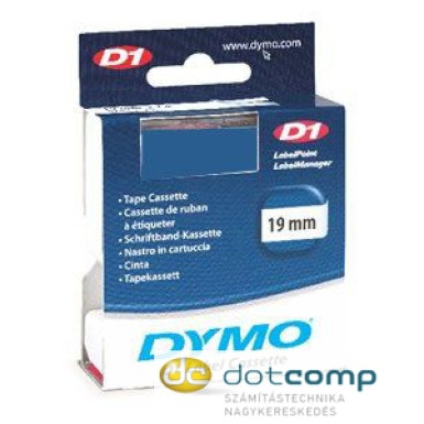 DYMO "D1" Feliratozógép szalag 19 mm x 7 m fekete-kék /45806/