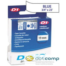 DYMO "D1" Feliratozógép szalag 19 mm x 7 m kék-fehér /45804/