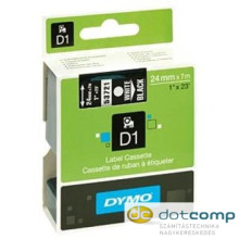 DYMO "D1" Feliratozógép szalag 24 mm x 7 m fehér-fekete /53721/