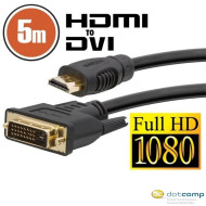 PRC Delight HDMl - DVI-D kábel 5m OEM /20382/