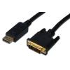 ASSMANN Displayport 1.1a Adapter Cable DP M(plug)/DVI-D (24+1) M(plug) 2m black AK-340301-020-S
