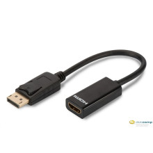 ASSMANN Displayport 1.1a Adapter Cable DP M (plug)/HDMI A F (jack) 0,15m black AK-340400-001-S