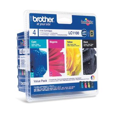 BROTHER Patron LC-1100 norm&aacute;l kapacit&aacute;s&uacute; patron kit CMYK LC1100VALBP