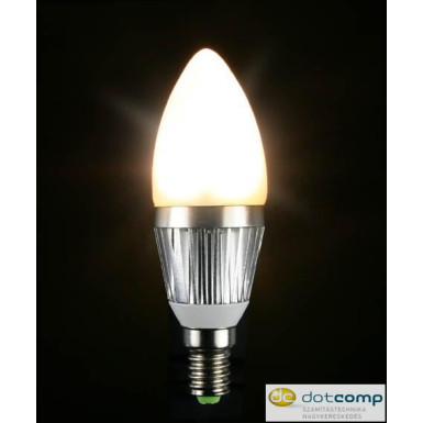Techlight 3446 E14 4W 85V - 265V gyertya LED fényforrás meleg fehér/73700/(40 W-os hagyományos izzó)
