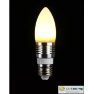 Techlight 3449 E27 3W 85V - 265V Blunt gyertya LED fényforrás meleg fehér /73703/