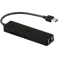 i-tec USB 3.0 Metal HUB 3 Port with Gigabit Ethernet Adapter U3GL3SLIM