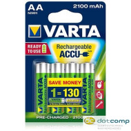 Varta Ready To Use AA Ni-Mh 2100 mAh ceruza akku (4db/csomag)