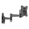 MULTIBRACKETS fali rögzítő LCD/PLAZMA/LED konzol, karos,dönthető, forgatható 360° Black színű, Vesa 75x75 100x100 200x100 200x200