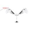 MULTIBRACKETS Gaslift asztali rögzítő LCD/PLAZMA/LED dupla karos konzol White színű, Vesa 75x75 100x100