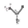 MULTIBRACKETS Gaslift asztali rögzítő LCD/PLAZMA/LED dupla karos konzol White színű, Vesa 75x75 100x100