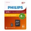 SD Micro 8GB HC Philips 1Adapter CL10