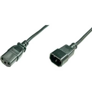 ASSMANN Power Cord Extension cable IEC C14 M (plug)/IEC C13 F (jack) 1,2m black AK-440201-012-S ASSMANN Power Cord Extension cable IEC C14 M (plug)/IEC C13 F (jack) 1,2m black AK-440201-012-S