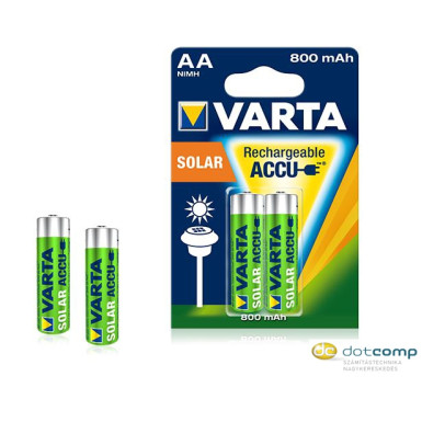 Varta Ready To Use AA Ni-Mh 800 mAh ceruza akku (2db/csomag) Solar (napenergiás készülékekhez)