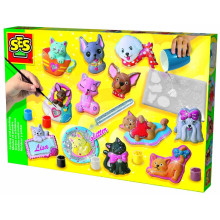 SES 3D gipszkiöntő - kutyák és cicák /01154/