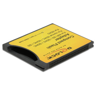 Delock Compact Flash-adapter  iSDIO (WiFi SD), SDHC, SDXC memóriakártyákhoz 62637