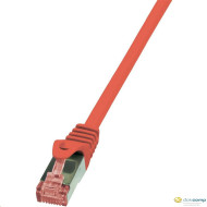 LogiLink CAT6 S/FTP Patch Cable PrimeLine AWG27 PIMF LSZH red 0,25m CQ2014S