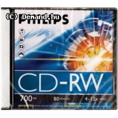 Philips CD-RW80 12x újraírható    lemez