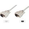 ASSMANN RS232 Extension cable DSUB9 M (plug)/DSUB9 F (jack) 5m beige AK-610203-050-E