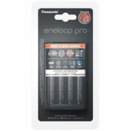 Panasonic Loader BQ-CC55 + 4 x R6/AA Eneloop Pro 2500 mAh K-KJ55HCD40E