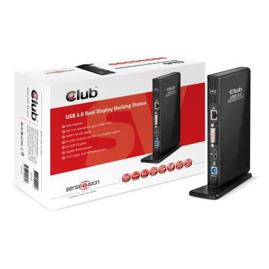 CLUB3D SenseVision USB 3.0 Dual Display Docking Station CSV-3242HD CLUB3D SenseVision USB 3.0 Dual Display Docking Station CSV-3242HD