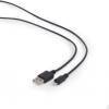 Gembird USB data sync and charging lightning cable, 2m, black CC-USB2-AMLM-2M